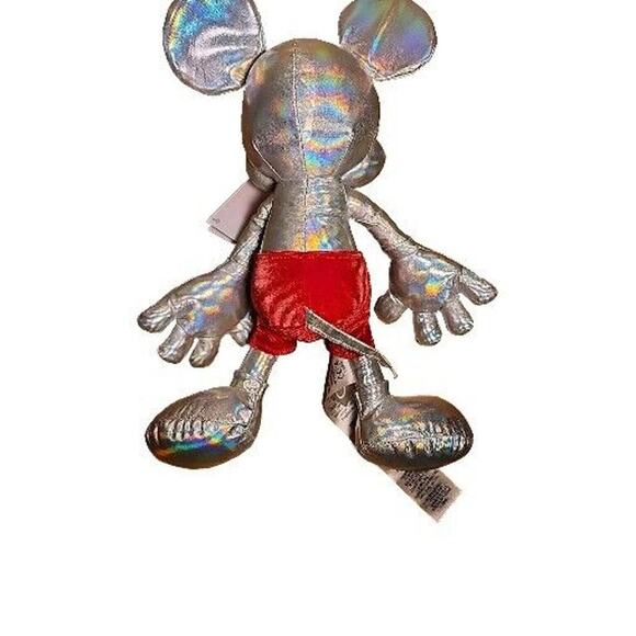 New With Tag Mickey Mouse Disney 100 Years Of Wonder Platinum Plush Disney Parks - Picture 5 of 9
